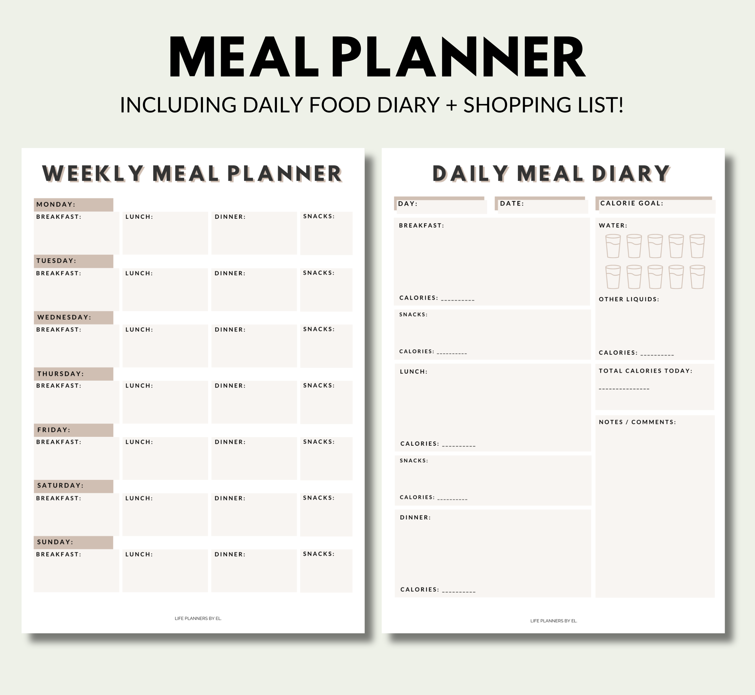 Meal Planner - Digital Download